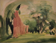 Bäume am Kloster, 2000, 45/60 cm