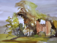 Klosterruine Boitzenburg, 2002, 54/74 cm