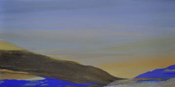 Trichter, 2022, Acryl/Öl, 100/200 cm