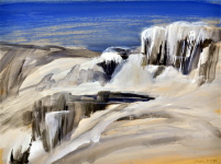 Pamukkale, Gouache, 1991, 44/61 cm Pamukkale, Gouache, 1991, 44/61 cm