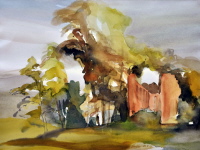 Klosterruine Botzenburg 2002, 54/74 cm Klosterruine Botzenburg 2002, 54/74 cm