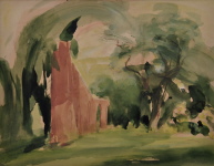 Bäume am Kloster, 2000, 45/60 cm Bäume am Kloster, 2000, 45/60 cm