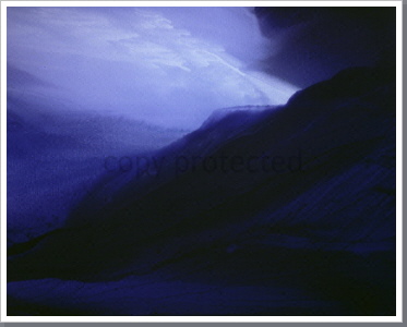Bergblau, Acryl, 2001, 60/80 cm