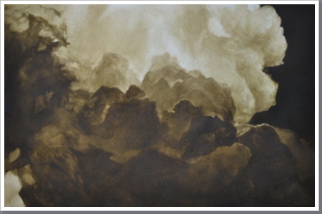 Umbra gebrannt, Aquarell, 2011, 55/88 cm